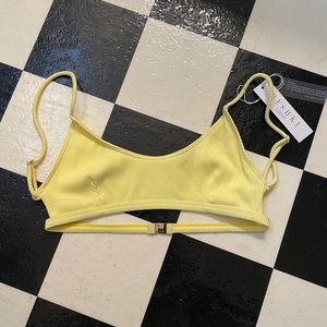 MESHKI AMAYAH RIBBED TOP